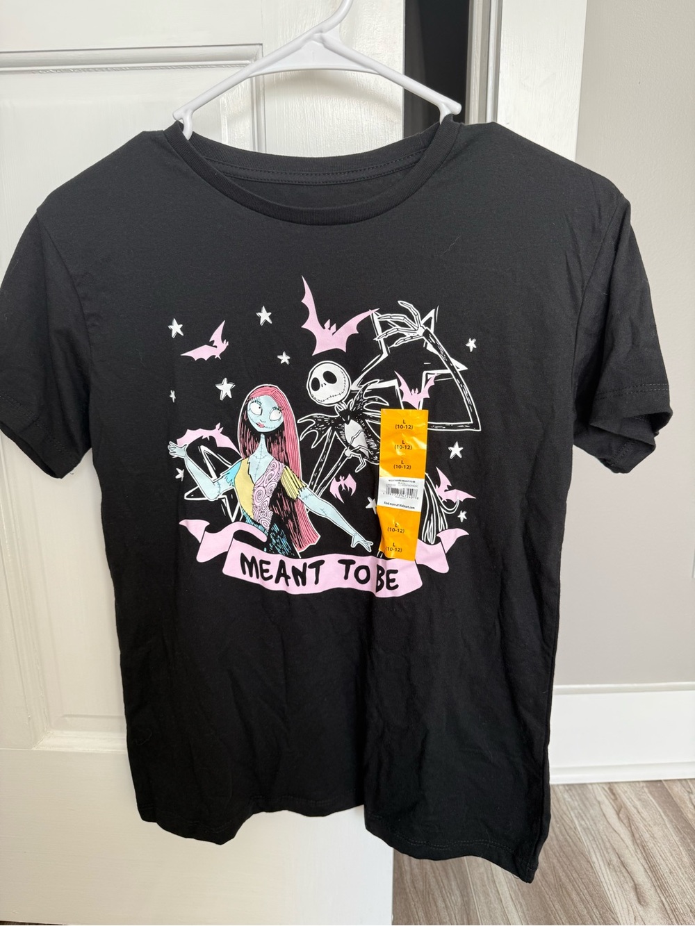 Disney Kids Graphic Tee with Pink and White Nightmare Characters